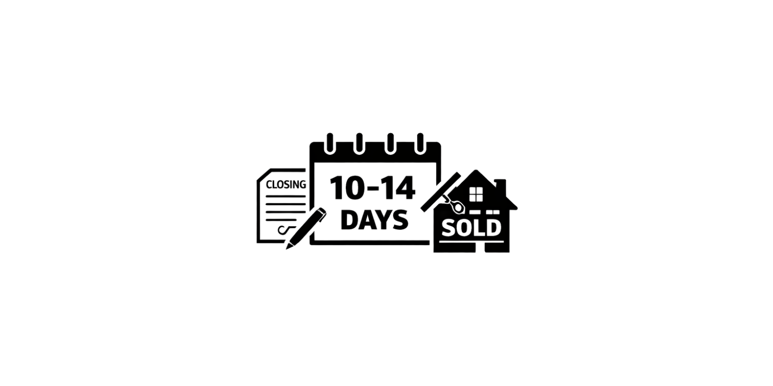 close escrow in 10-14 days