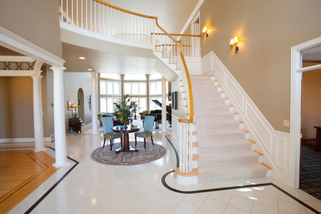 a grand entryway