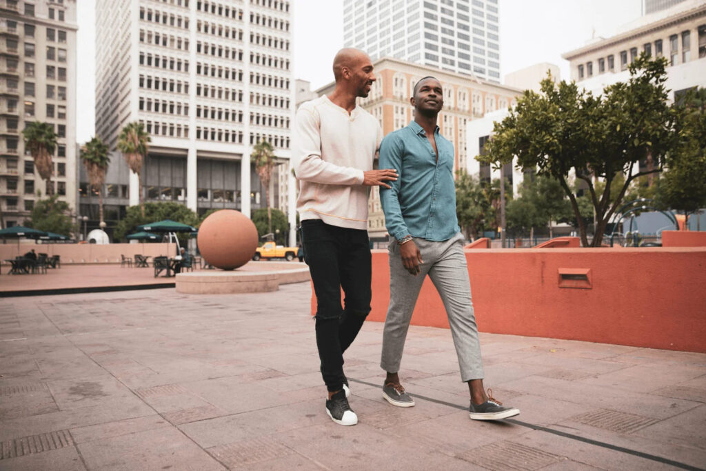 People walking near shops and cafes in downtown Walnut Creek
